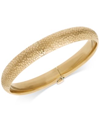 Macy's - Mermaid Textured Bangle Bracelet in 14k Gold