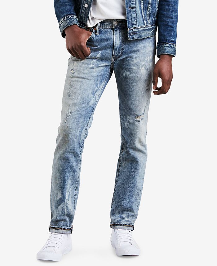 Top 46+ imagen levi’s 511 slim fit ripped jeans