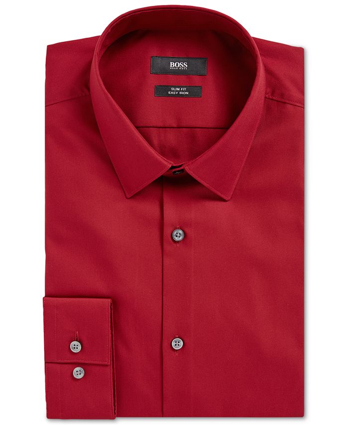 Hugo Boss Men's SlimFit Cotton Dress Shirt Macy's