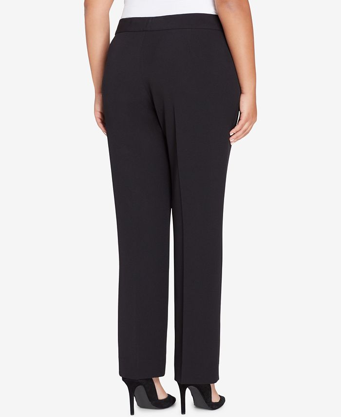 Tahari ASL Plus Size Striped Flyaway Pantsuit - Macy's