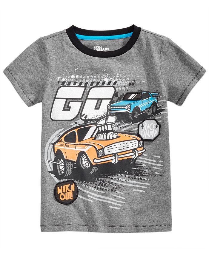 Epic Threads Car-Print T-Shirt, Toddler Boys, Created for Macy's - Macy's