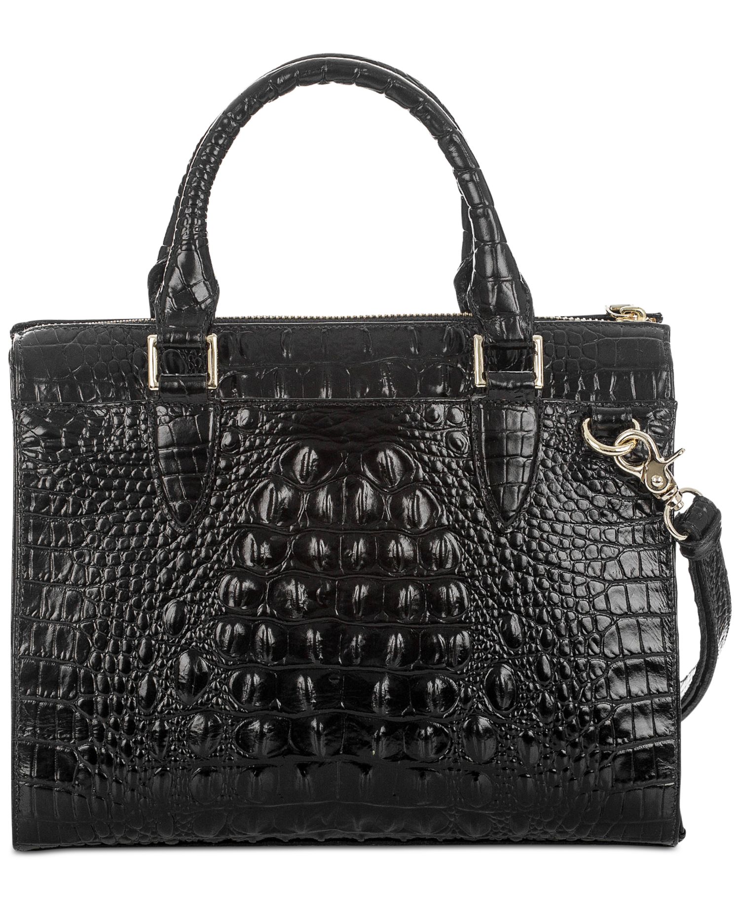 Anywhere Convertible Melbourne Embossed Small Leather Satchel Bag