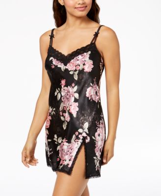 Thalia Sodi - Floral-Print Lace-Trim Chemise