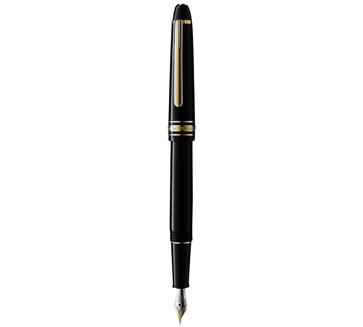 Montblanc Meisterstuck Classique Black Resin & Gold-coated Fountain Pen In No Color
