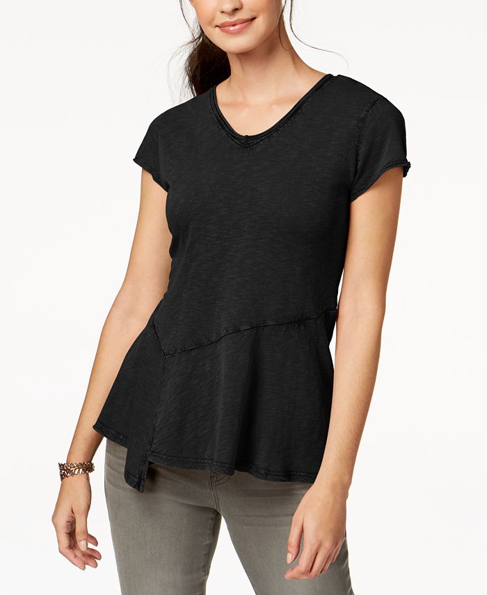 macy's asymmetrical tops