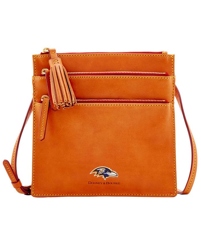 Dooney & Bourke Baltimore Ravens Florentine Triple Zip Crossbody Bag