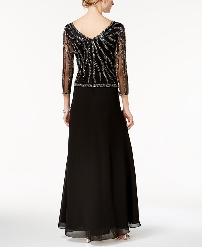 J Kara Beaded Sequin-Embellished Gown & Reviews - Dresses - Women - Macy's