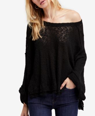 Free People - Island Girl Cotton Hacci Off-The-Shoulder Top