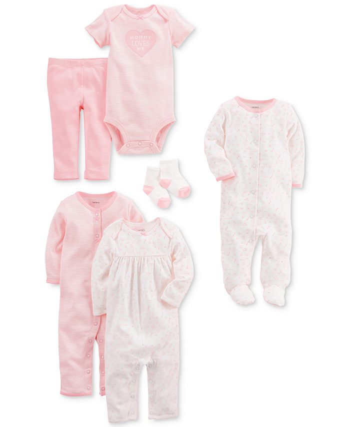 Carter's 9Pc. Cotton Clothing & Accessories Set, Baby Girls & Reviews Sets & Outfits Kids