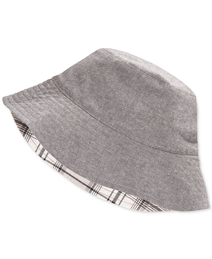 First Impressions Reversible Chambray Bucket Hat, Baby Boys, Created