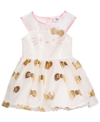 Hello Kitty - Golden Bow Dress, Baby Girls (0-24 Months)