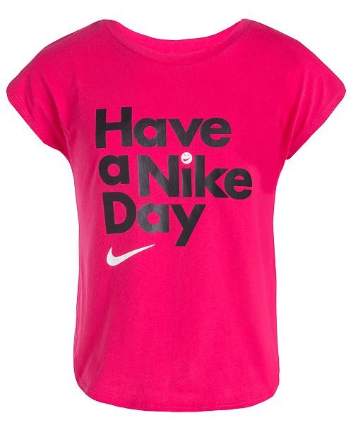 Nike Nice Day Print T Shirt Little Girls Reviews Shirts Tops Kids Macy S
