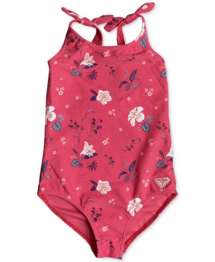 Roxy 1-Pc. Shoulder-Tie Swimsuit, Toddler Girls - Macy's