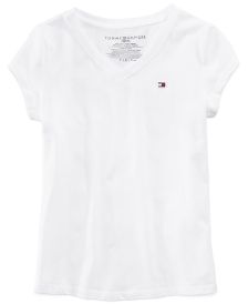 Big Girls Cotton V-Neck T-Shirt