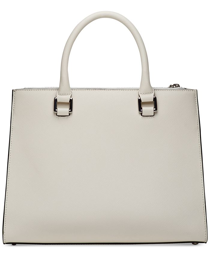 Calvin Klein Logan Leather Satchel & Reviews - Handbags & Accessories ...