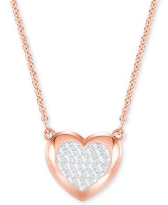 Swarovski - Pav&eacute; Heart Pendant Necklace
