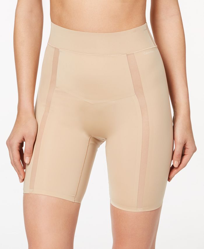 Calvin Klein Women's Moderate-Control Thigh Shaper Shorts QF4264 - Macy's