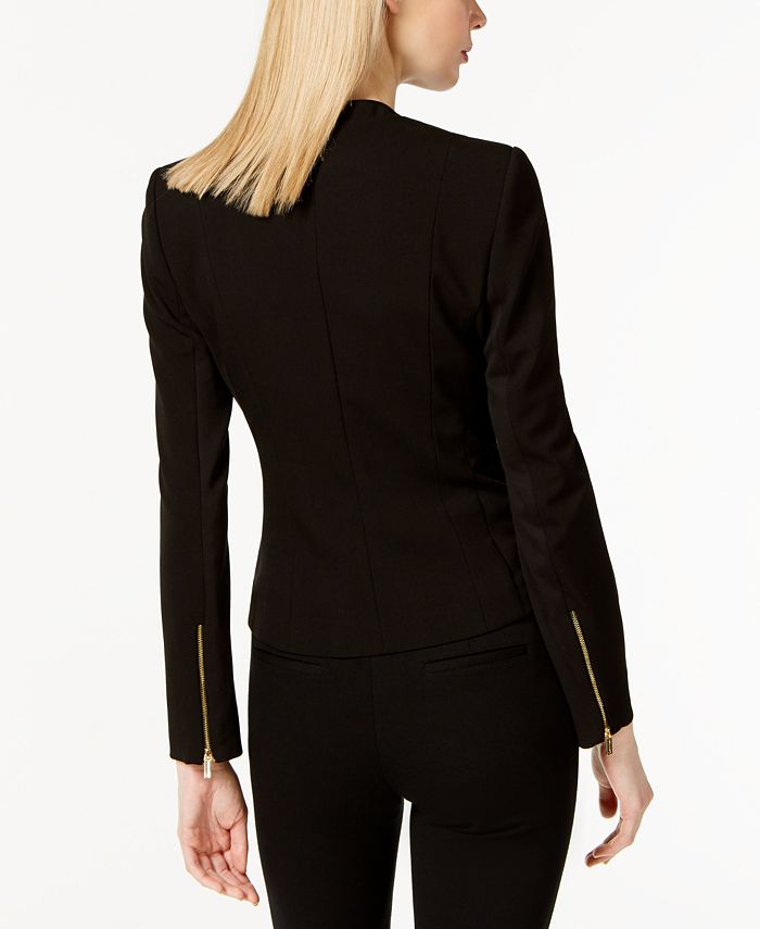 Calvin klein band collar moto jacket new arrivals