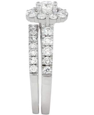 Certified Diamond Bridal Set (2 ct. t.w.) in 18k Gold, White Gold or Rose Gold, Created for Macy's