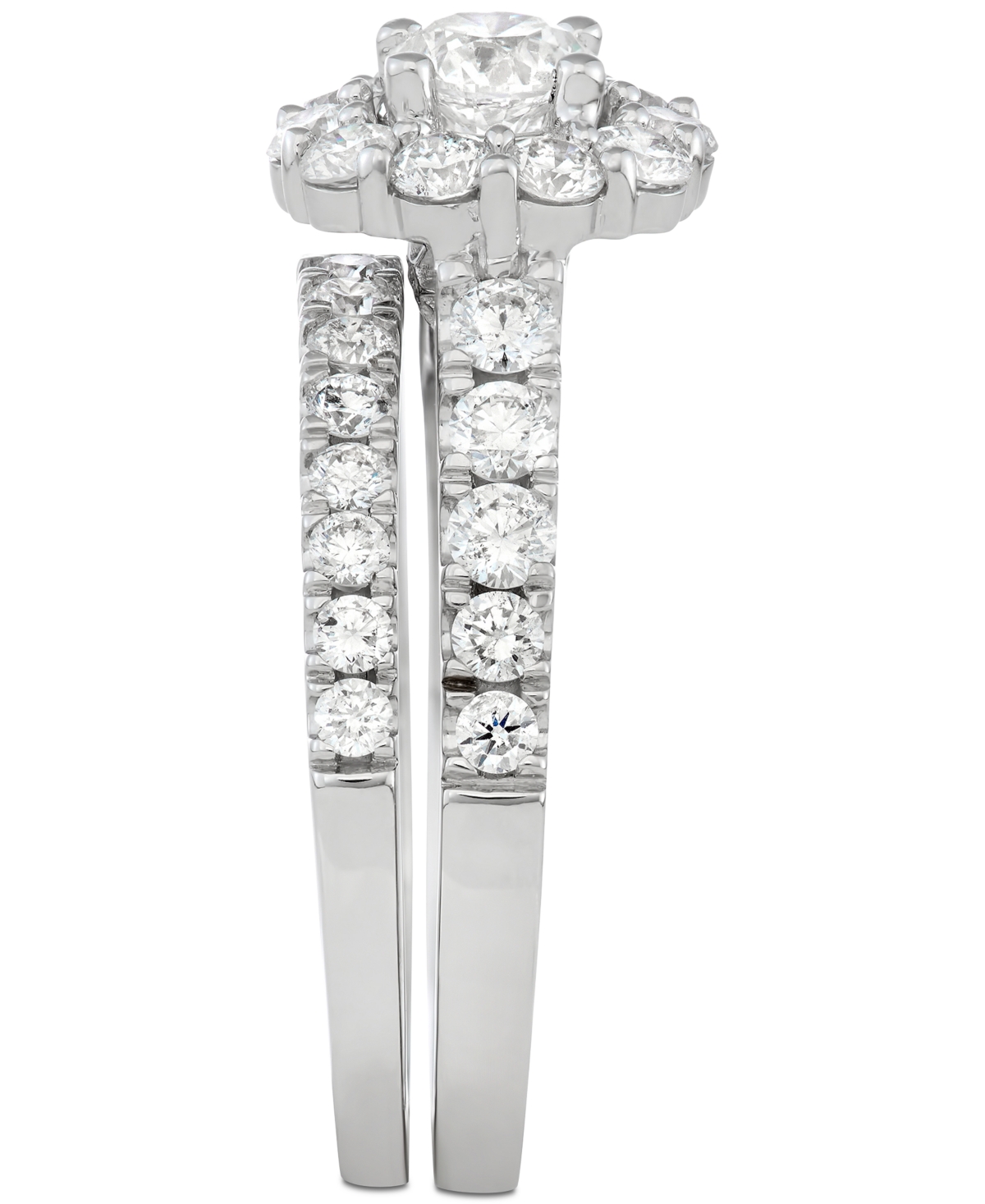 Marchesa Certified Diamond Bridal Set (2 ct. t.w.) in 18k Gold,or Rose Gold, Created for Macy's - White Gold