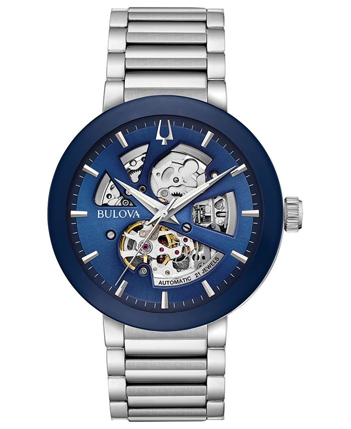 Bulova - Men's FuturoStainless Steel Bracelet Watch 42mm