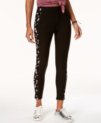 Ultra Flirt Juniors' Flower Stripe Leggings Macy's