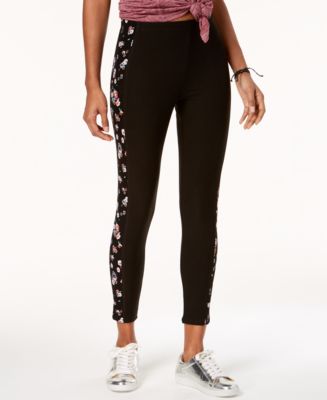 Ultra Flirt Juniors' Flower Stripe Leggings Macy's