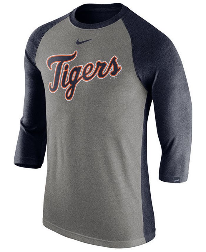 Lids Detroit Tigers Nike Game Authentic Collection Performance Raglan Long  Sleeve T-Shirt - Gray/Navy