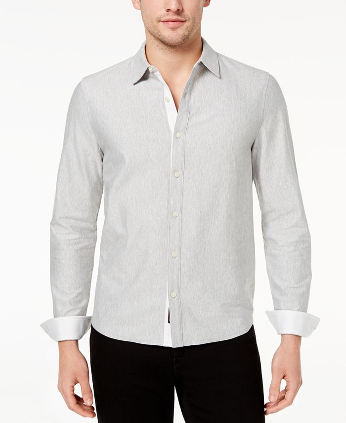 Michael Kors Men's Stripe Jersey-Knit Shirt - Macy's