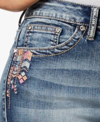 Jean Femme Earl Jeans – Coupe Straight Leg, Poches Rabat Cuir, Bleu Denim – Taille 10