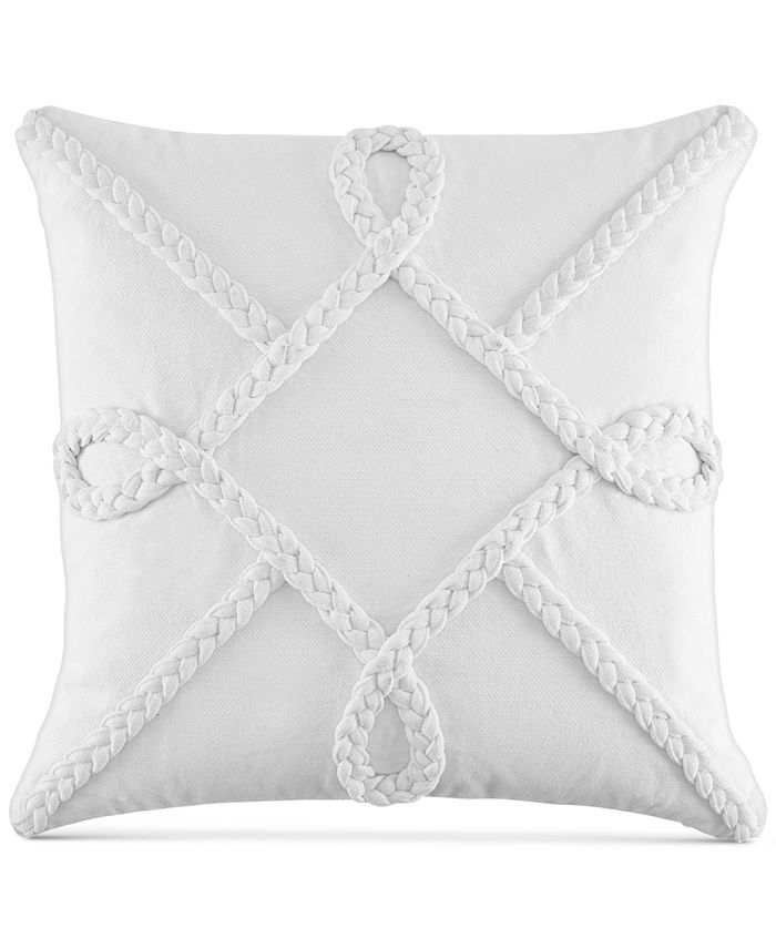 Tommy Hilfiger Elizabeth Island Braided 20" x 20" Decorative Pillow Macy's