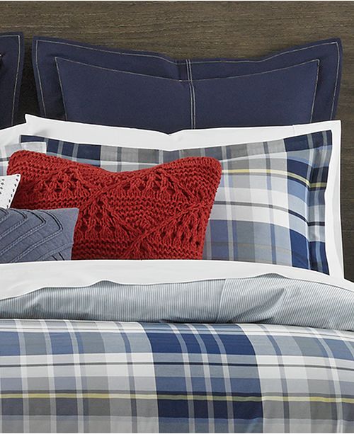 Tommy Hilfiger Poquonock Plaid Bedding Collection Reviews