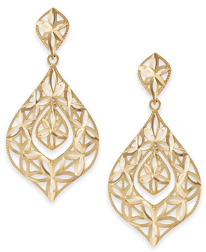 Sparkly drop earrings