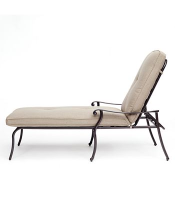 Furniture CLOSEOUT! Chateau Cast Aluminum Outdoor Chaise Lounge, Created  for Macy's - Macy's