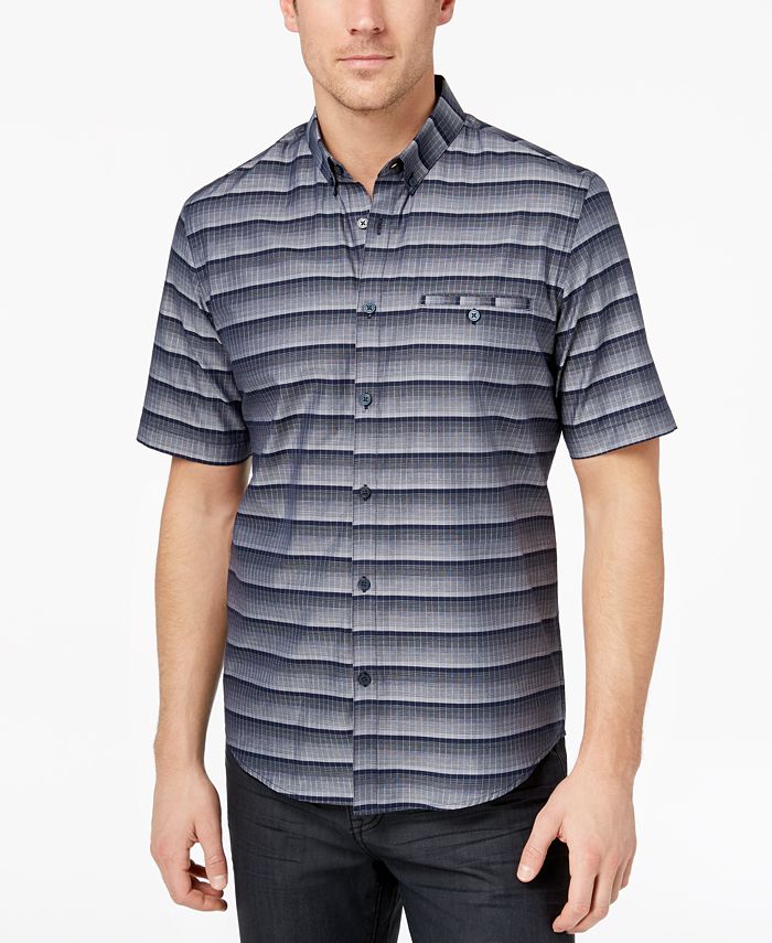 Alfani Men's Gradient Multi-Stripe Shirt, Created for Macy's - Macy's