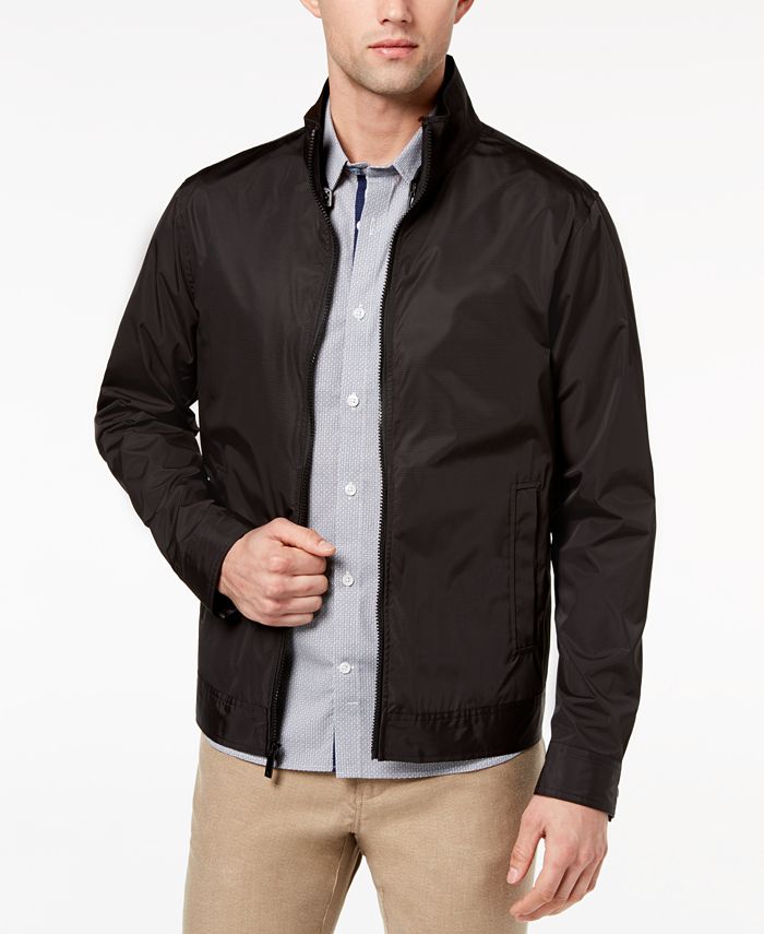 Ryan Seacrest Distinction Men's Slim-Fit Black Full-Zip Jacket, Created ...