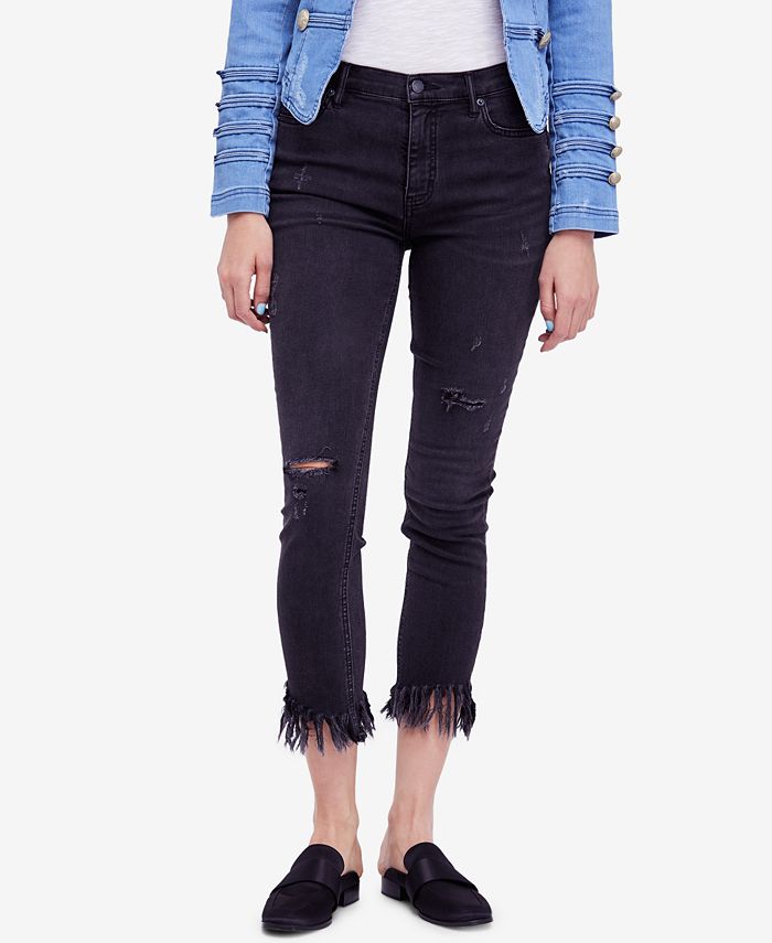 Free people ripped skinny jeans online