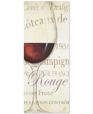 Trademark Global Daphne Brissonnet 'les Rouge' 10" X 24" Canvas Print In Multiple