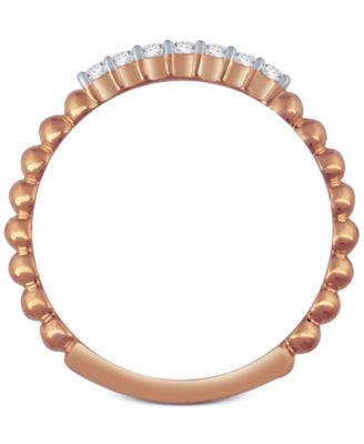 Diamond Stackable Beaded Band (1/8 ct. t.w.)