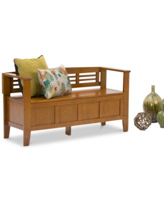 Simpli Home - Fernley Bench, Quick Ship