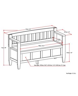 Winslow Storage Bench