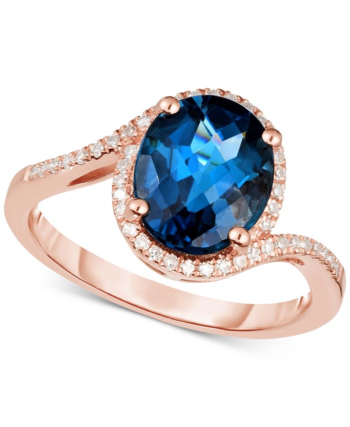 Macy's london blue online topaz ring