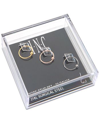 INC International Concepts I.N.C. Tri Tone Stainless Steel 3 Pc