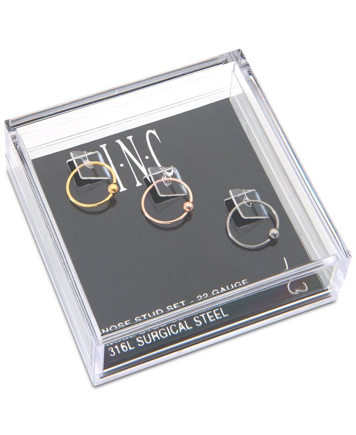 INC International Concepts I.N.C. TriTone Stainless Steel 3Pc. Set