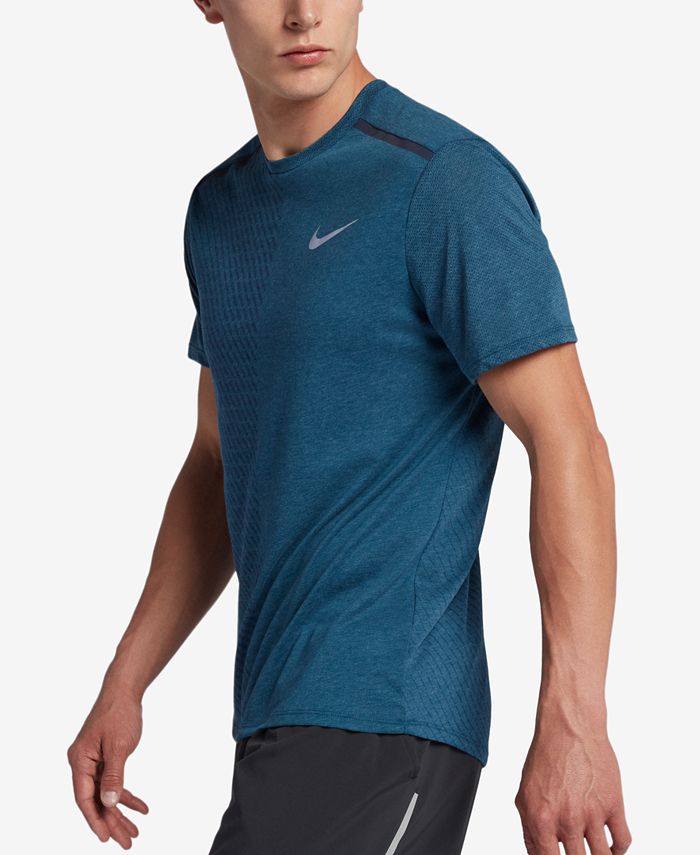 Barrio bajo cuscús oportunidad Nike Men's Breathe Rise 365 Running Shirt - Macy's
