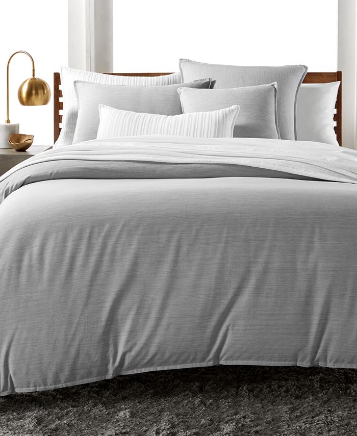 Hotel Collection 525Thread Count Yarn Dyed Full/Queen Duvet Cover, Created for Macy's Macy's