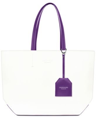 purple calvin klein luggage