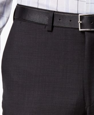 Men's Modern-Fit Stretch Textured Wool Suit Separates