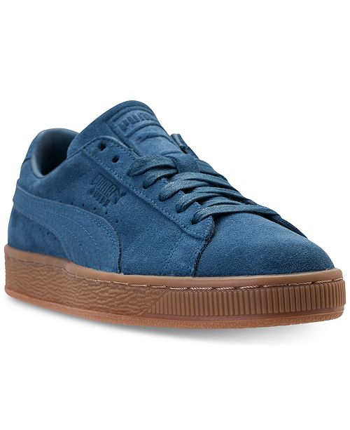 Puma Men S Suede Classic Natural Warmth Casual Sneakers From