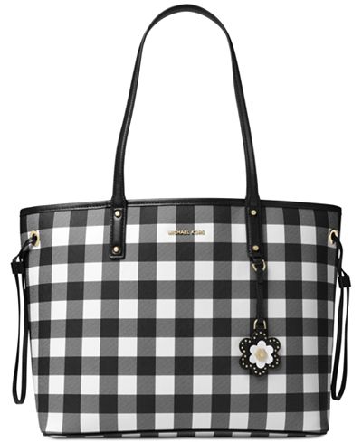 MICHAEL Michael Kors Gingham Large Tote, Created for Macy&#39;s - Handbags & Accessories - Macy&#39;s